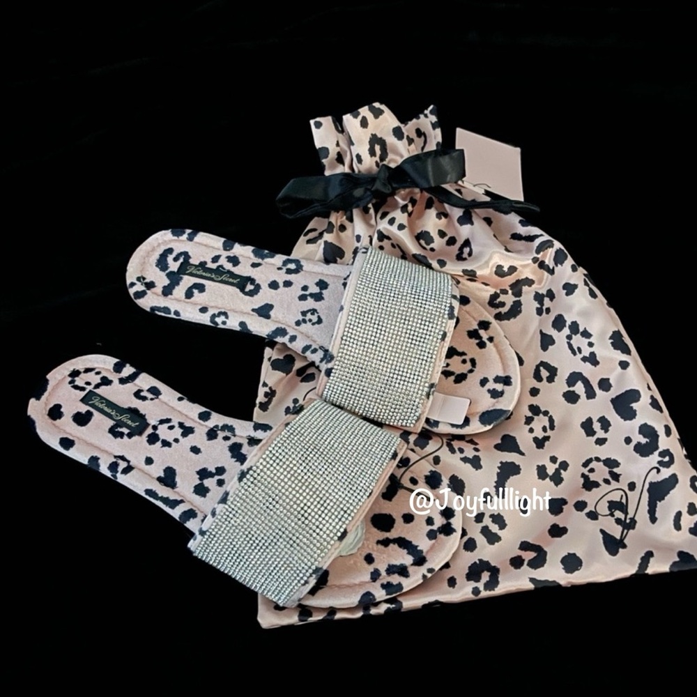 Victoria's Secret Leopard Velvet Rhinestone
Slippers